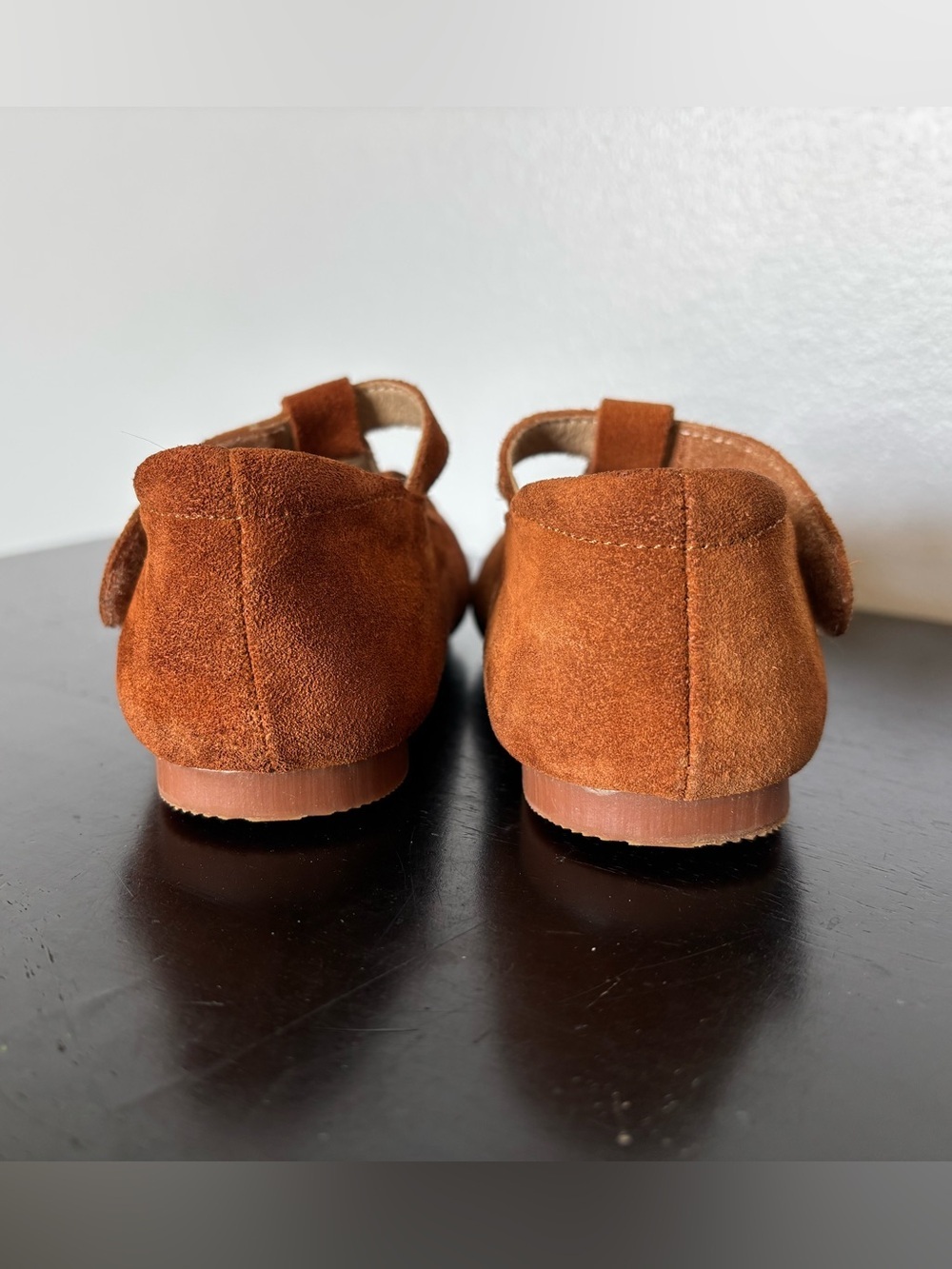 Otter Momo Cognac Suede Mary Jane T-Strap Shoes Size 6 Toddler - Picture 4 of 10